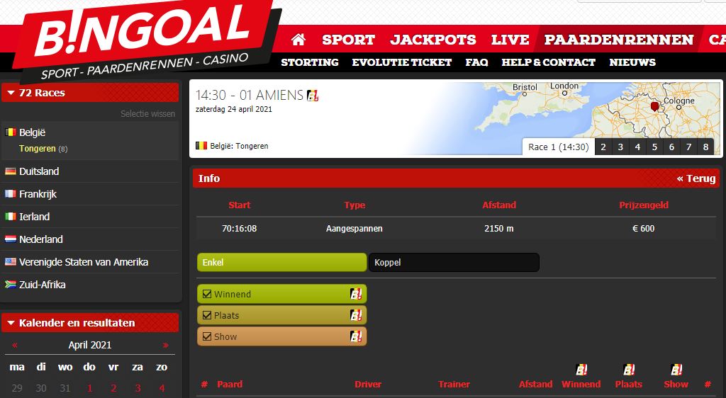 Paardenrennen | Belgische Tiercé | Hoe spelen op paardenrennen?